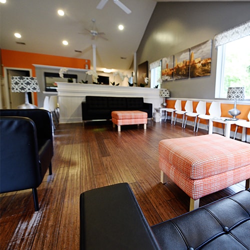 The Front Desk of Night & Day Dental in Raleigh, NC